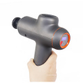 2021 new deep tissue muscle massage gun rechargeable brushless body massage gun with Silica Gel handle